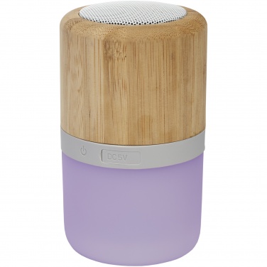 Logotrade Logogeschenke das Foto: Aurea Bluetooth® Lautsprecher aus Bambus mit Licht 