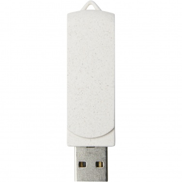 Logotrade Firmengeschenke das Foto: Rotate 4 GB Weizenstroh USB-Stick