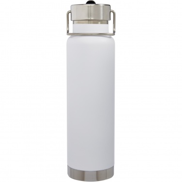 Logotrade Werbeartikel das Foto: Thor 750 ml Kupfer-Vakuum Sportflasche mit Trinkhalm