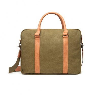 Logotrade Werbeartikel das Foto: VINGA Bosler Computertasche aus RCS recyceltem Canvas