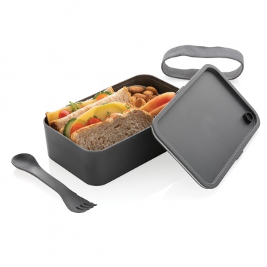 Logotrade Firmengeschenke das Foto: PP Lunchbox mit Göffel
