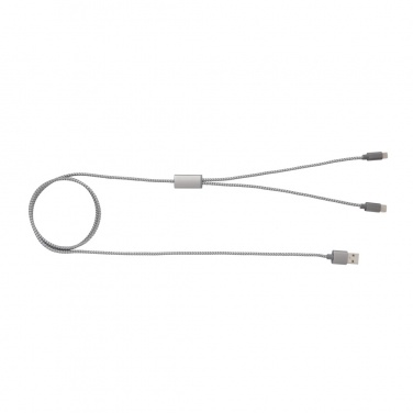 Logotrade Firmengeschenke das Foto: 3-in-1 umwobenes Kabel