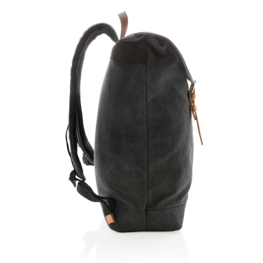 Logotrade Werbegeschenke das Foto: Canvas Laptop-Rucksack, PVC-frei