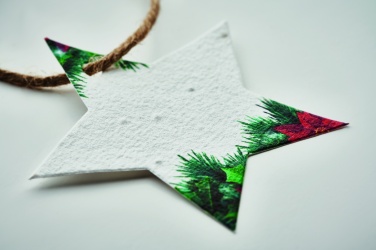 Logotrade Werbeartikel das Foto: Weihnachtsschmuck Samenpapier