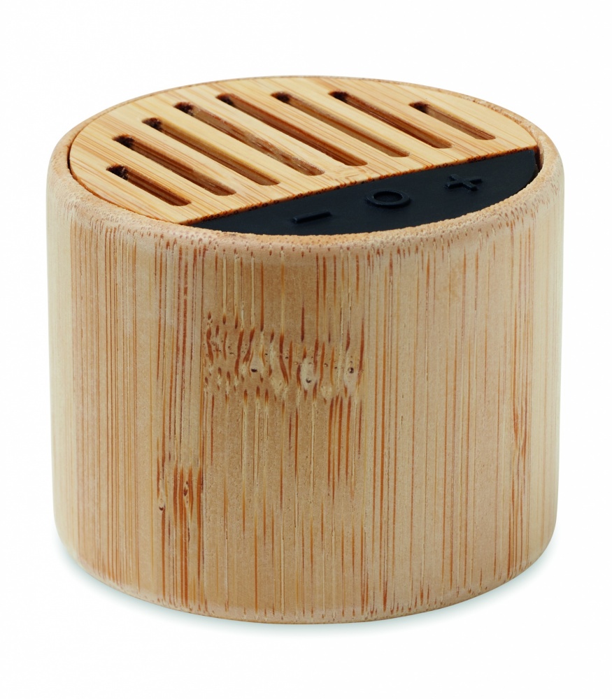 Logotrade Werbeartikel das Foto: Wireless Lautsprecher Bambus