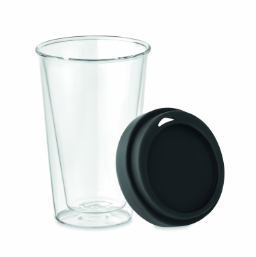 Logotrade Geschäftsgeschenke das Foto: Borosilikat Trinkglas 350ml
