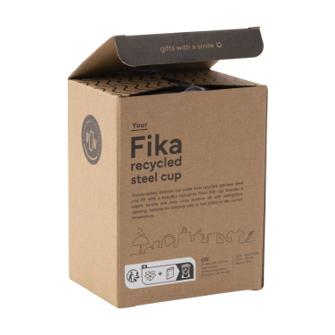 Logotrade Logogeschenke das Foto: Fika RCS Recycled Steel Cup 400 ml Thermobecher