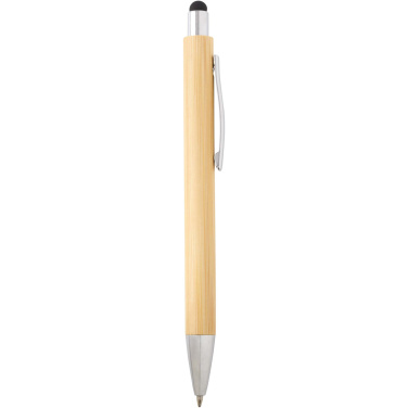 Logotrade Logogeschenke das Foto: Oblys Kugelschreiber und Druckbleistiftset aus Bambus (schwarze Mine)