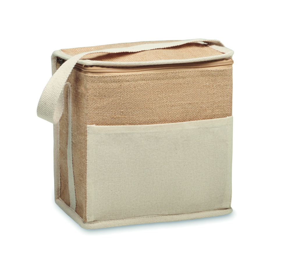 Logotrade Werbegeschenke das Foto: Kühltasche Jute 3L