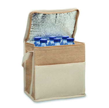 Logotrade Logogeschenke das Foto: Kühltasche Jute 3L
