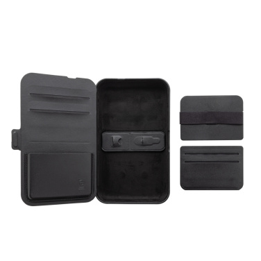 Logotrade Geschäftsgeschenke das Foto: Swiss Peak Travel-Case aus RCS rec. PU mit 3-in-1-Charger