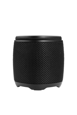 Logotrade Geschäftsgeschenke das Foto: Bluetooth-Lautsprecher HERMON Schwarzwolf