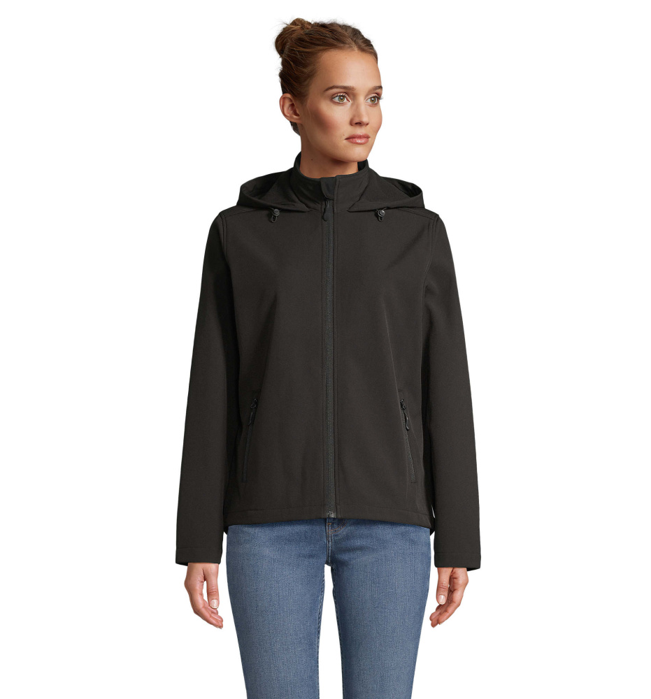 Logotrade Firmengeschenke das Foto: RACE WOMEN HOODED JACKET