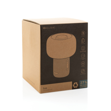 Logotrade Werbegeschenke das Foto: Lux 10W Lautsprecherlampe aus RCS recyceltem Kunststoff