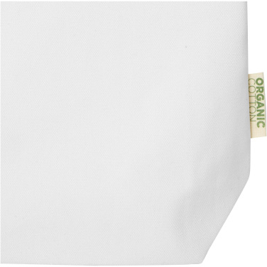 Logotrade Werbegeschenke das Foto: Odisha 180 g/m² OCS Bio-Tragetasche mit breitem Boden 11L