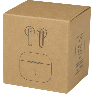 Logotrade Firmengeschenke das Foto: Altais True Wireless Bluetooth® Headset aus recyceltem Kunststoff