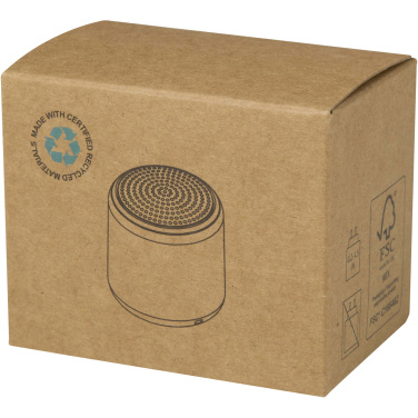 Logotrade Werbegeschenke das Foto: Velkis 3 W Bluetooth® Lautsprecher aus recyceltem Kunststoff