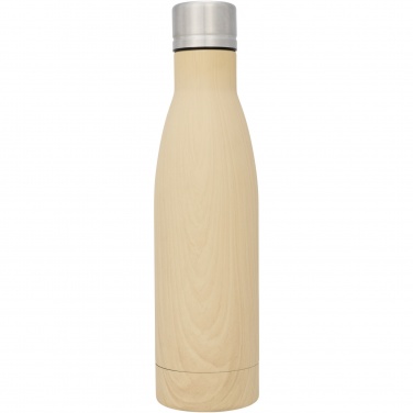 Logo trade promotional items image of: Vasa 500 ml wood-look copper vacuum insulated bottle
