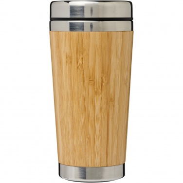 Logo trade advertising products image of: Bambus 450 ml tumbler with bamboo outer