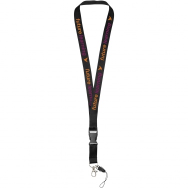 Logo trade promotional giveaway photo of: Sagan phone holder lanyard with detachable buckle