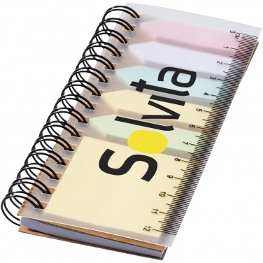 Logotrade promotional merchandise image of: Spinner spiral notebook with coloured sticky notes