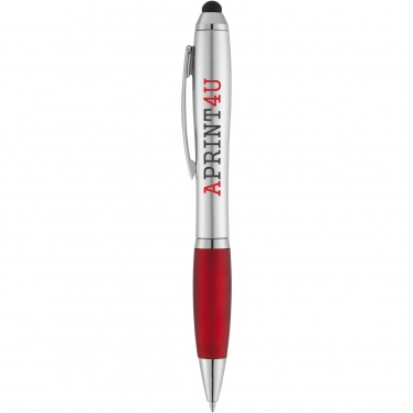Logotrade promotional giveaway image of: Nash stylus ballpoint with coloured grip