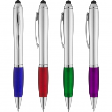 Logotrade promotional item image of: Nash stylus ballpoint with coloured grip
