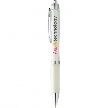 Logo trade business gifts image of: Nash ballpoint pen coloured barrel and grip