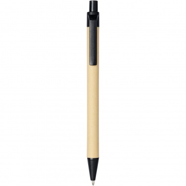 Logotrade advertising products photo of: Berk recycled carton and corn plastic ballpoint pen