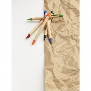 Logo trade promotional items picture of: Berk recycled carton and corn plastic ballpoint pen