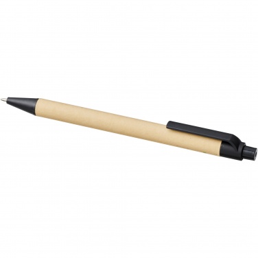 Logo trade advertising products picture of: Berk recycled carton and corn plastic ballpoint pen