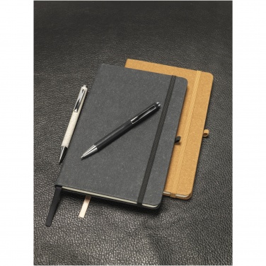 Logo trade corporate gifts picture of: Atlana leather pieces notebook