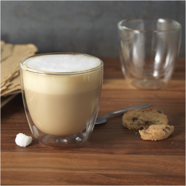 Logotrade corporate gift image of: Boda 2-piece glass coffee cup set
