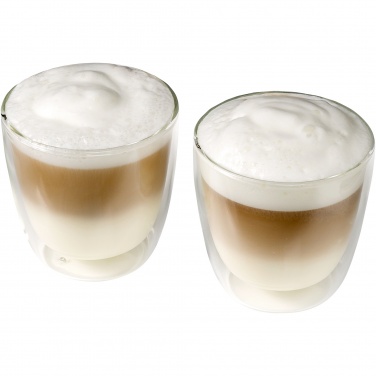Logo trade advertising products picture of: Boda 2-piece glass coffee cup set