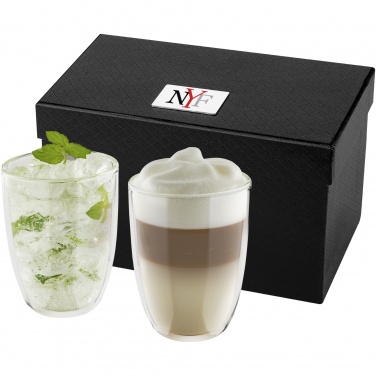 Logo trade promotional merchandise image of: Boda 2-piece glass set
