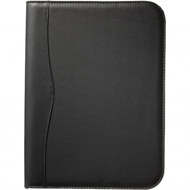 Logo trade business gifts image of: Ebony A4 zippered portfolio