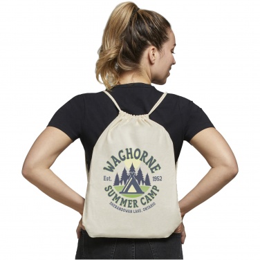 Logotrade advertising product picture of: Oregon 100 g/m² cotton drawstring bag 5L
