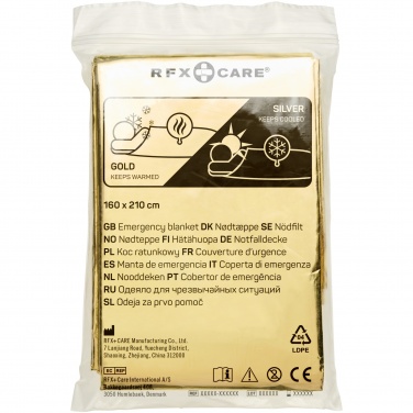 Logotrade corporate gift picture of: Frederik 2-function emergency blanket