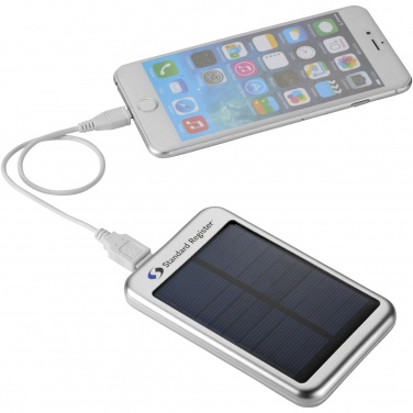 Logo trade promotional items image of: Bask 4000 mAh solar power bank