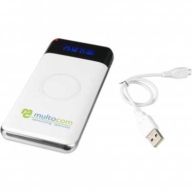 Logo trade promotional merchandise picture of: Constant 10.000 mAh wireless power bank with LED