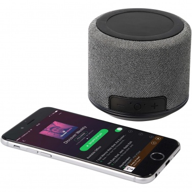 Logo trade promotional giveaway photo of: Fiber 3W wireless charging Bluetooth® speaker