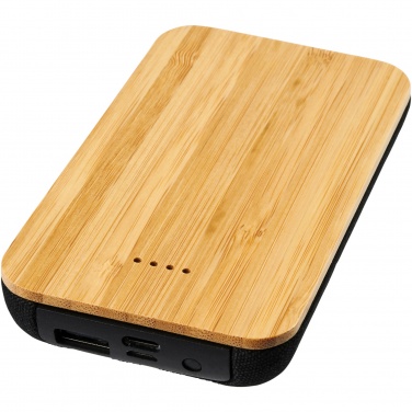 Logotrade advertising product picture of: Future 6000 mAh bamboo/fabric wireless power bank