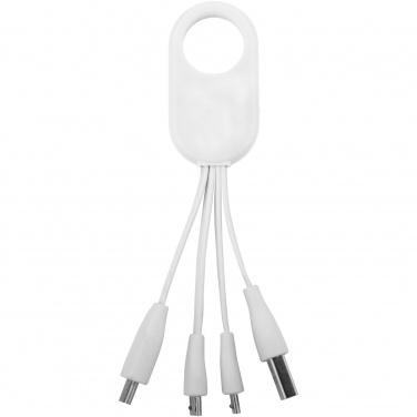 Logo trade promotional giveaway photo of: Troup 4-in-1 charging cable with type-C tip