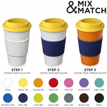Logo trade promotional giveaways image of: Americano® 350 ml insulated tumbler with grip