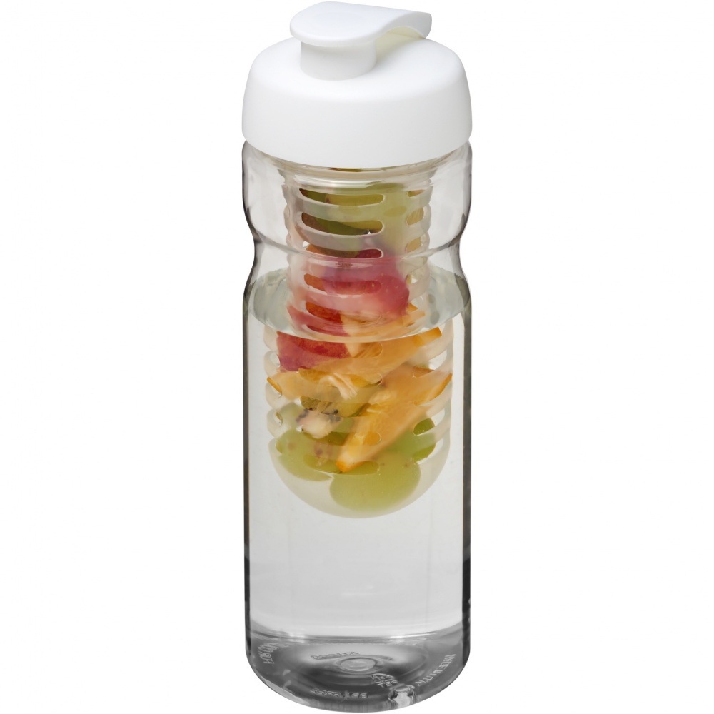 Logotrade promotional item picture of: H2O Active® Base 650 ml flip lid sport bottle & infuser