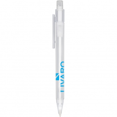 Logo trade advertising products image of: Calypso frosted ballpoint pen