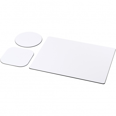 Logo trade promotional giveaways picture of: Brite-Mat® mouse mat and coaster set combo 1