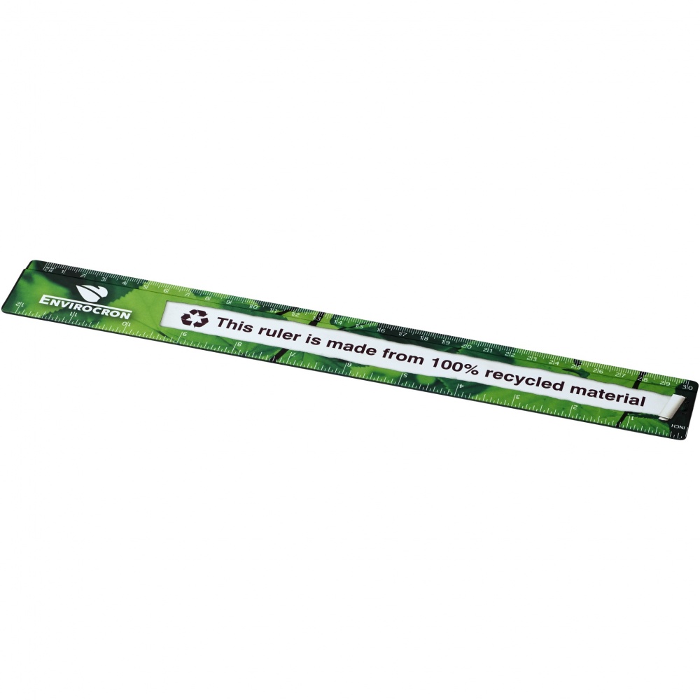 Logotrade promotional gifts photo of: Terran 30 cm ruler from 100% recycled plastic