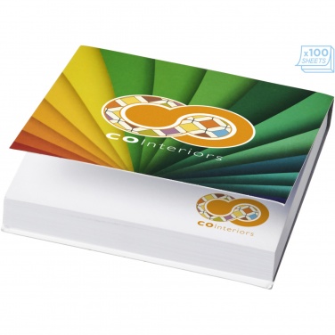 Logotrade promotional product image of: Sticky-Mate® soft cover squared sticky notes 75x75mm