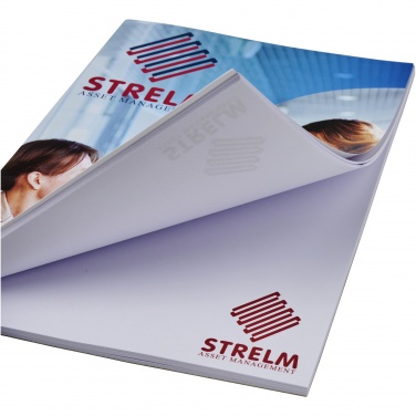 Logo trade promotional giveaways image of: Desk-Mate® A5 notepad wrap over cover